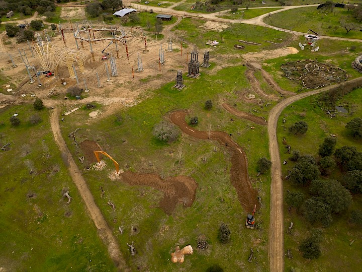Landscape design for the Dance Temple green corridor